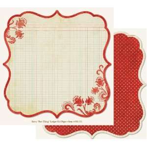 Sophie Savvy Double Sided Die Cut Paper 12X12 Best Thing Ledger Girl 
