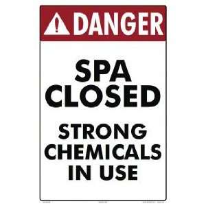  Sign Danger Spa Closed 5014Wa1218E