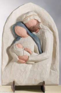 Nativity HOLY FAMILY Plaque Willow Tree Figurines ~ NEW  