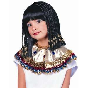   Girls Cleopatra Egypt Princess Black Braid Costume Wig Toys & Games