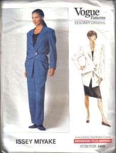 OOP Issey Miyake Vogue Sewing Pattern Designer Original Misses ~ Free 