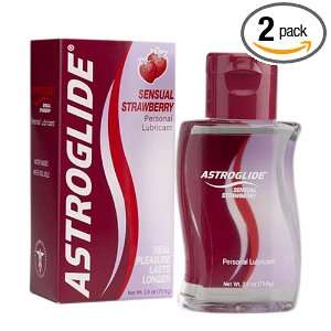 Astroglide Personal Lubricant, Sensual Strawberry, 2.5 Ounce Bottles 