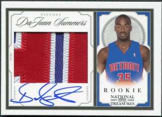   /10 Playoff National Treasures #230 DaJuan Summers RC Patch Auto /99