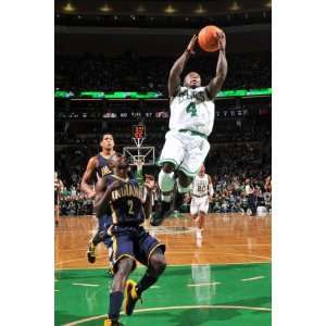  Indiana Pacers v Boston Celtics Nate Robinson and Darren Collison 