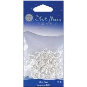  Blue Moon Value Pack Metal Clasps, Spring Rings Silver, 45 