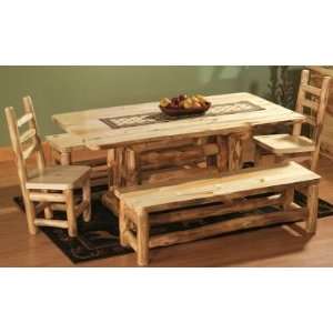  Mountain Woods Aspen 6 Dining Set With 2 Chairs, 2 
