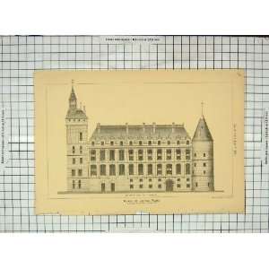   Architecture 1876 Palais De Justice Paris Duc Dommey