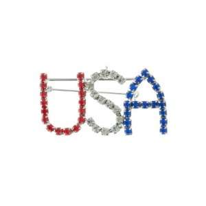  PATRIOTIC LETTER BROOCH