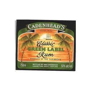  Cadenheads Rum Green Label 750ML Grocery & Gourmet Food