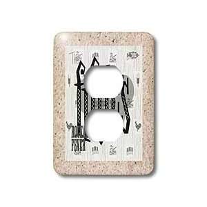 Florene The Fifties   Retro 50s Pink and Gray Graphic   Light Switch 