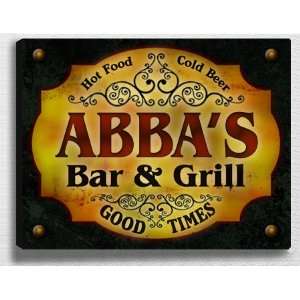  Abbas Bar & Grill 14 x 11 Collectible Stretched 