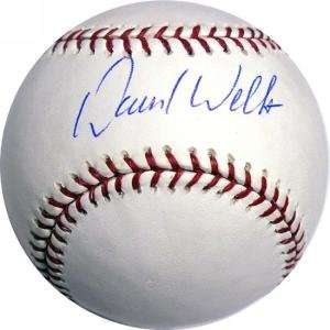 David Wells Hand Signed MLB Baseball 