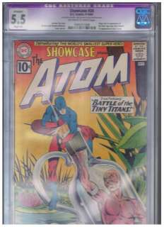 DC Comics Showcase #34 CGC Apparent 5.5 Fine  1961 1st SA Atom  