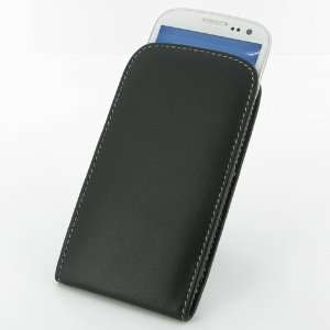   Black Leather Case for Samsung Galaxy SIII S3 GT i9300 Electronics