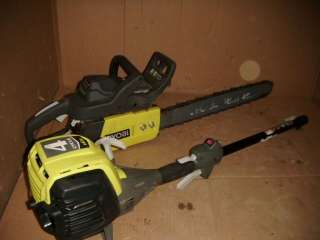 WHOLESALE LOT OF RYOBI STRING TRIMMER & CHAINSAW  