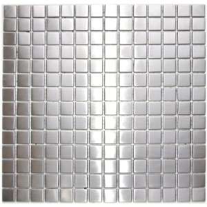    Medium Square Mosaic Stainless Steel Tile