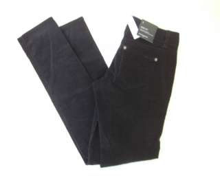 BANANA REPUBLIC Women Ryan Fit Black Corduroy Pants Size 2,4 NWT 