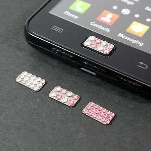 Crystal Bling Bling Home Button Sticker for Samsung Galaxy S2 i9100 