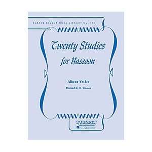 Twenty Studies for Bassoon Albert Vaulet/rev. H. Voxman  