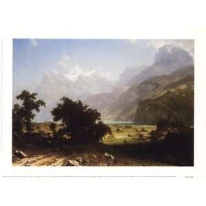   Lucerne Finest LAMINATED Print Albert Bierstadt 8x6