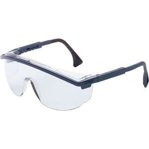  Uvex Astrospec 3000 Safety Glasses, Blue Frame, CLEAR Anti 