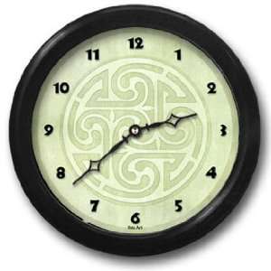  Celtic Green Round Acrylic Wall Clock 