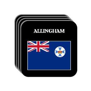  Queensland   ALLINGHAM Set of 4 Mini Mousepad Coasters 
