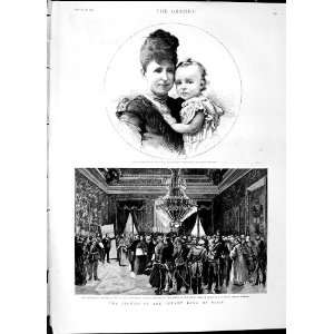  1890 Baby King Alphonso Christina Royal Palace Madrid 