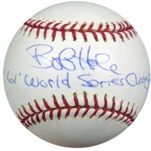  Bob Hale Autographed MLB Baseball 61 World Series Champs 