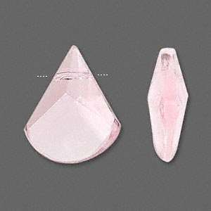  #4271 Celestial Crystal® pink, 25x20mm faceted fan   sold 
