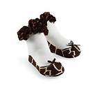 mud pie natalie giraffe print socks white brown ankle r $ 6 50 time 
