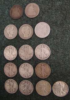   US Coins (124 are silver)w/1892 CC Morgan dollar+1903 Peace  