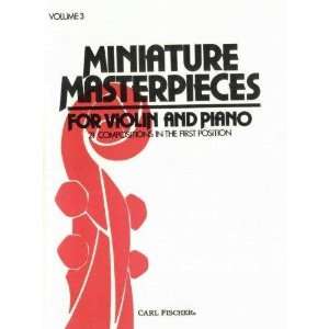  Ambrosio, WF   Minature Masterpieces Volume 3 for Violin 