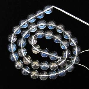 10mm grey quartz round beads 16 strand 