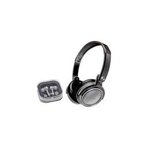  Silver 2 In 1 Combo Deep Bass Headphones And Earphones 
