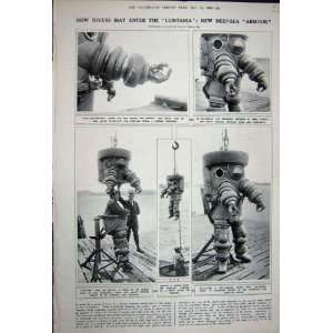  1922 Deep Sea Diver Apparatus German Invention Suit