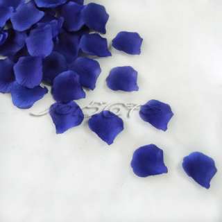 500 Royal Blue Silk Rose Petals Wedding Party Flower Favors 