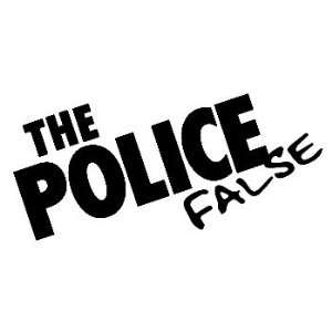 THE POLICE FALSE BAND WHITE LOGO VINYL DECAL STICKER 