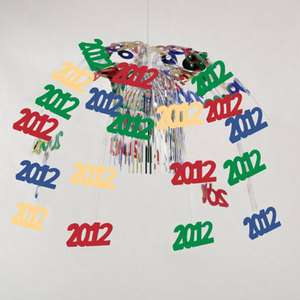   Party Supplies 2012 MULTI COLOR HANGING MOBILE DECORATION  