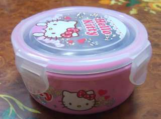 Hello Kitty Character Stainless Roud Lunch Box  