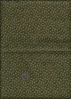   on olive green Fabric by Judie Rothermel for Marcus Brothers  