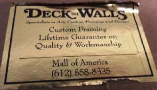 DECK THE WALLS MALL OF AMERICA FRAMED PAINTING SIGNED  