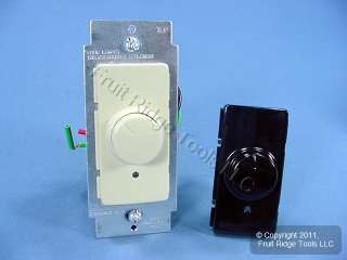 Leviton Ivory/Black Decora Rotary LIGHTED Dimmer Switch 078477209028 