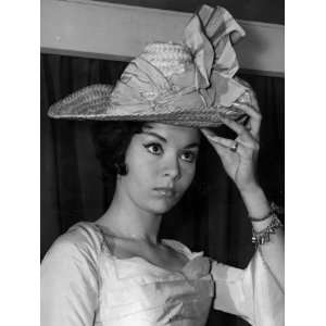  Philis, Lady Delamere Trying on a Straw Hat Photographic 