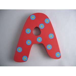  Hand painted wooden wall letter   bright a Tatutina Baby