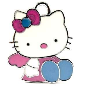  12X Light Pink and Blue Hello Kitty/Enamel Charm Pendant 