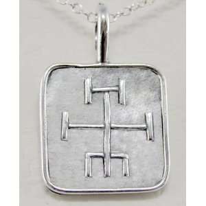  Sterling Silver Guardian Runic Cross Bind Rune Made in 