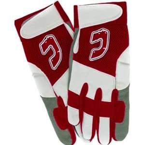   Dry Mesh Batting Gloves RED/WHITE AXL 