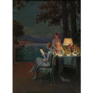  Hand Made Oil Reproduction   Delphin Enjolras   24 x 24 