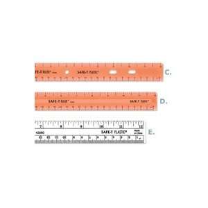    Ring Binder SAFE T Ruler, 12/30 cm Orange